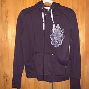 Purple zip up hoodie